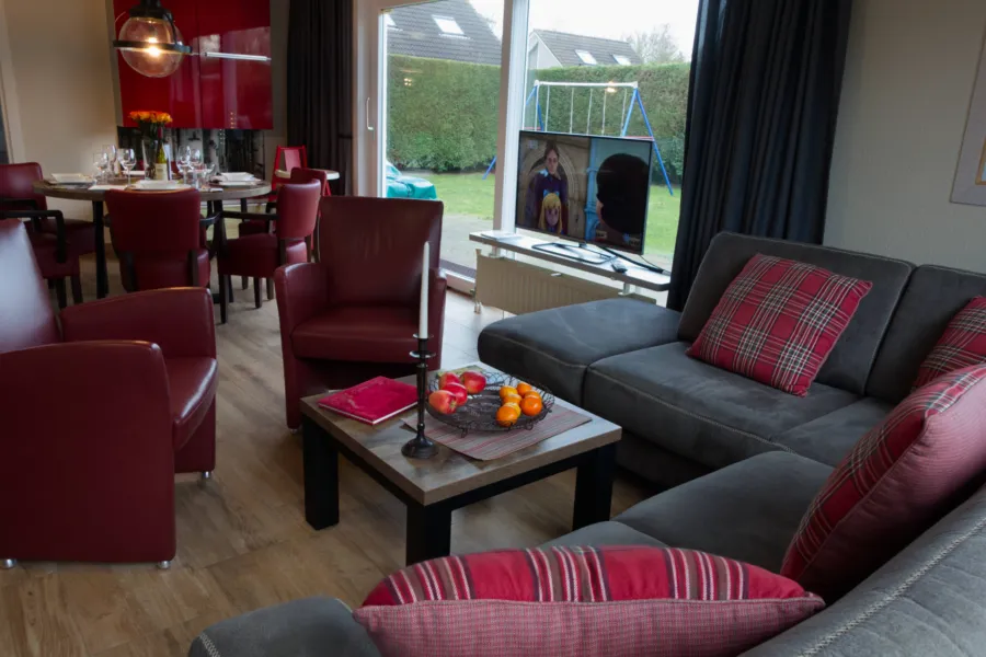 Schippershuisje Ferienhaus am meer in Cadzand-Bad Zeeland Wohnzimmer